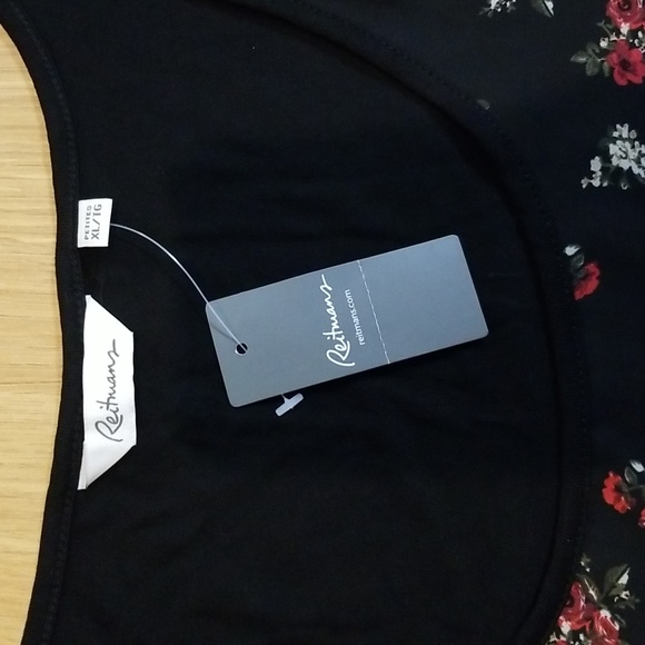 Reitmans floral print sheer tank top XL NWT - Picture 3 of 8